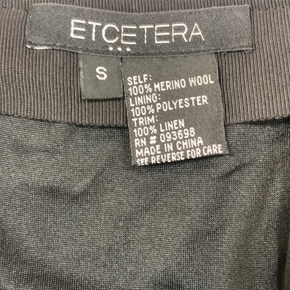 Etcetera Merino Wool And Linen Crocodile  Print Skirt - Picture 5 of 7